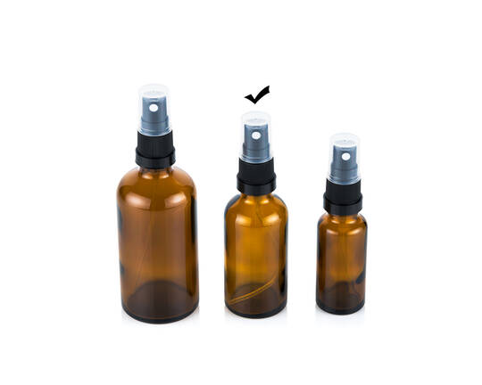 Glass bottle spray top 50ml