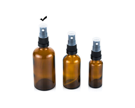 Glass bottle with spray top 100ml