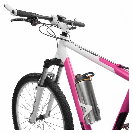 Sencor double wall SS bottle on bicycle