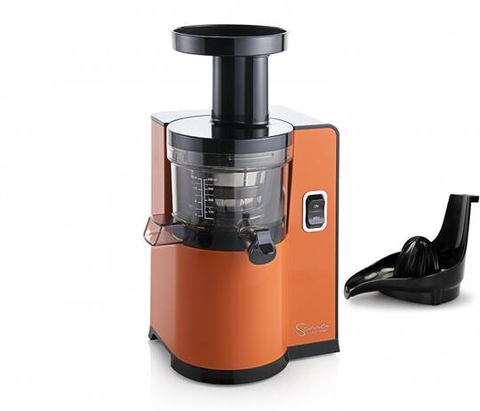 Sana-juicer-euj-808-orange-isolated-2 with citrus attachment