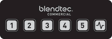 BlendTec Connoisseur 825 commercial blender control panel