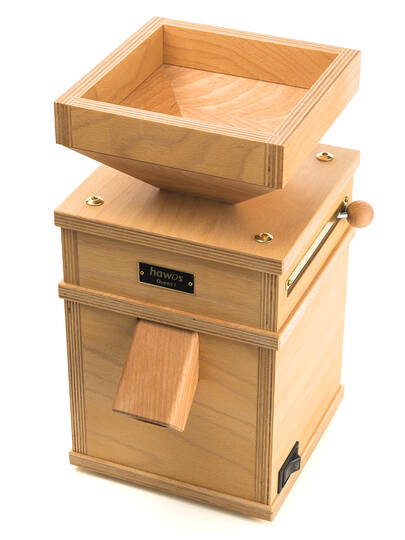 Hawos Queen 1 grain mill top view