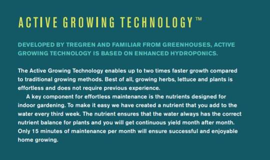 Tregren Herbie hydroponic indoor garden activegrowing technology