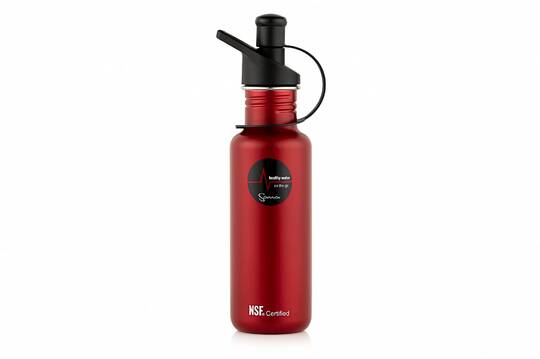 Sana stainless steel bottle red