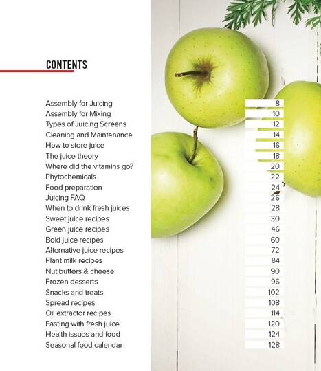 Recipe book toc