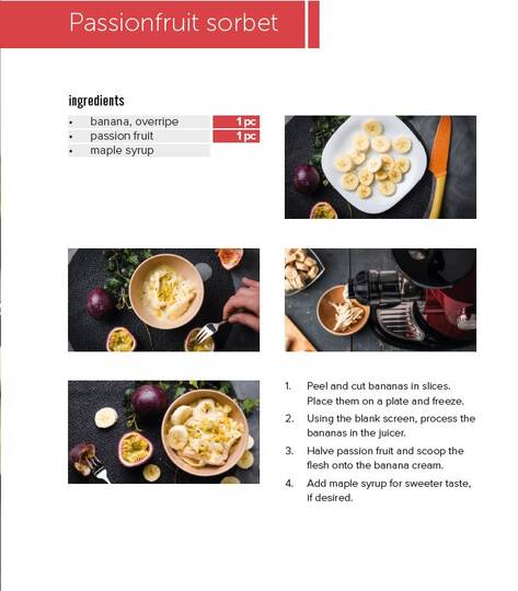 recipe book sorbet