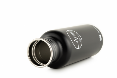 Sana stainless steel bottle open black